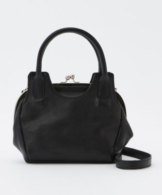 ＜YOHJI YAMAMOTO PLUS NOIR＞ 丸手ガマ口ポーチS(NK-I06-751) ブラック 【三越・伊勢丹/公式】