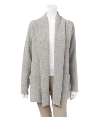【SALE（伊勢丹）】＜スリードッツ/Three Dots＞ ブークレー着流しカーディガン 005-UY701Y グレー 【三越・伊勢丹/公式】