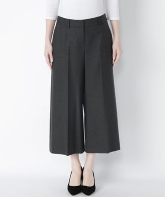 【SALE（三越）】＜プライムガーデン/PRIME GARDEN＞ 8分丈セミワイドパンツ 82616 チャコールグレー 【三越・伊勢丹/公式】
