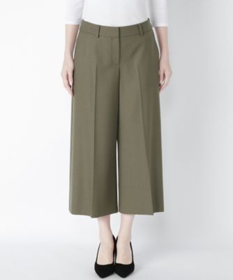 【SALE（三越）】＜プライムガーデン/PRIME GARDEN＞ 8分丈セミワイドパンツ 82616 カーキ 【三越・伊勢丹/公式】