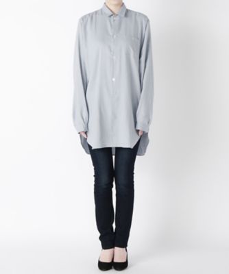 【SALE（三越）】＜ORIAN/オリアン＞ スキッパーシャツ 8Y80 アオ 【三越・伊勢丹/公式】