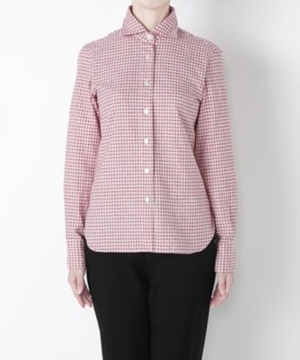 【SALE（三越）】＜フィナモレ/Finamore＞ コットンチェックシャツ 012220 アカ 【三越・伊勢丹/公式】