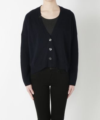 【SALE（伊勢丹）】＜Erika Cavallini ＞ 衿切り込みデザインVネックセーター Y6AB12 ネイビー 【三越・伊勢丹/公式】