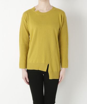 【SALE（伊勢丹）】＜Erika Cavallini ＞ 衿切り込みデザインセーター Y6AB11 キイロ 【三越・伊勢丹/公式】