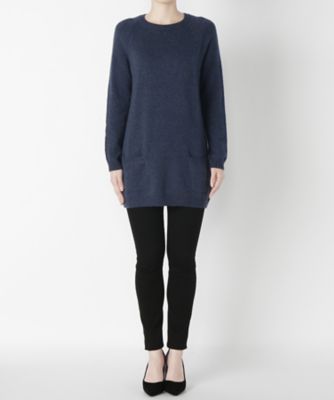 【SALE（伊勢丹）】 <アンドリューモーリス>フロントポケットチュニック丈ニット 160300 ダルブルー 【三越・伊勢丹/公式】