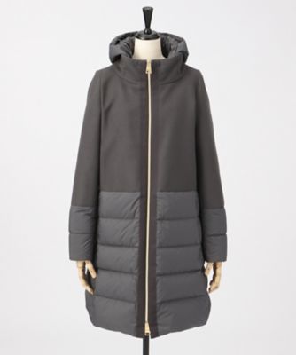 ＜ヘルノ/HERNO＞ ウール切り替えコート (PI0712D) グレー（9420） 【三越・伊勢丹/公式】