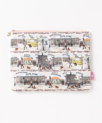 ＜レイコアオキ/REIKO AOKI＞ フラットポーチL 8403 Days in NY 【三越・伊勢丹/公式】