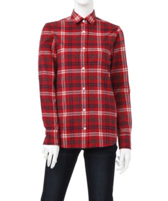 【SALE（伊勢丹）】＜ORIAN/オリアン＞ チェックネルシャツ(360-Q694)(スモールサイズ) アオ(24) 【三越・伊勢丹/公式】