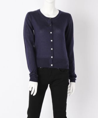 【SALE（伊勢丹）】＜シークレットサウンド/secret sound＞ バックレースニットカーディガン(SW53707*)(スモールサイズ) NAVY(75) 【三越・伊勢丹/公式】