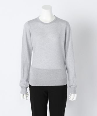 【SALE（三越）】＜ジョンスメドレー/JOHN SMEDLEY＞ 丸首長袖プルオーバー(A3734)(スモールサイズ) グレー 【三越・伊勢丹/公式】