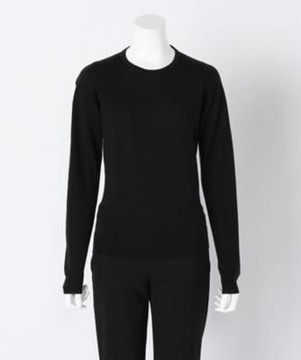 【SALE（三越）】＜ジョンスメドレー/JOHN SMEDLEY＞ 丸首長袖プルオーバー(A3734)(スモールサイズ) クロ 【三越・伊勢丹/公式】