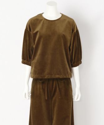 ＜SACRA/サクラ＞ ベロアトップス(117567021)(スモールサイズ) 160CAMEL 【三越・伊勢丹/公式】