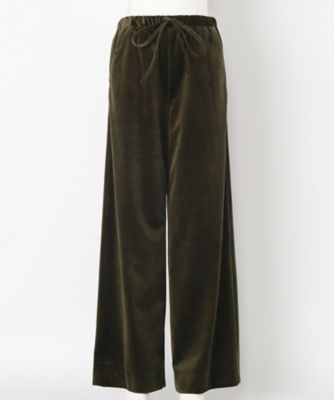 ＜SACRA/サクラ＞ ベロアパンツ(117567112)(スモールサイズ) 880KHAKI 【三越・伊勢丹/公式】