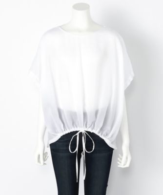 ＜SACRA/サクラ＞ 裾絞り化トップス(117510031)(スモールサイズ) 010WHITE 【三越・伊勢丹/公式】
