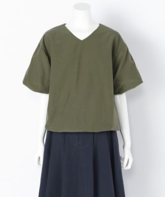 ＜マイカ＆ディール/MICA & DEAL＞ 三越伊勢丹限定 バルーンブラウス(M17A036-1)(スモールサイズ) カーキ 【三越・伊勢丹/公式】