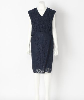 ＜FLICKA/フリッカ＞ ドレス(FL-06OP-17AW)(スモールサイズ) NAVY 【三越・伊勢丹/公式】