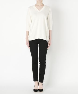 ＜SALT＋＞ オーバーラップニット(406002) ホワイト 【三越・伊勢丹/公式】