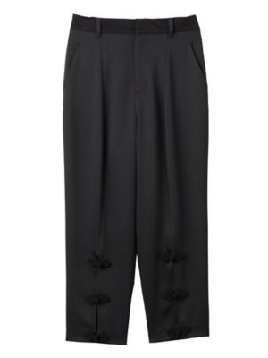 ＜PAMEO?POSE/パメオポーズ＞ CHINISE BUTTON TROUSERS(231750700601) BLK(09) 【三越・伊勢丹/公式】