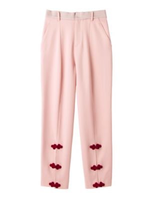 ＜PAMEO?POSE/パメオポーズ＞ CHINISE BUTTON TROUSERS(231750700601) PNK(14) 【三越・伊勢丹/公式】