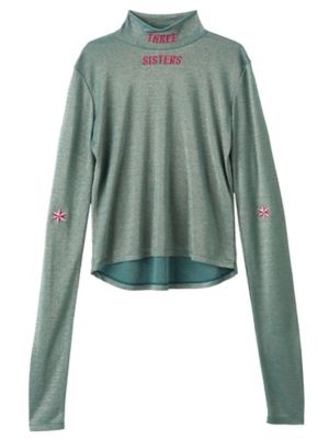 ＜PAMEO?POSE/パメオポーズ＞ GLITTER SKIN LONG TEE(231752700301) GRN(40) 【三越・伊勢丹/公式】