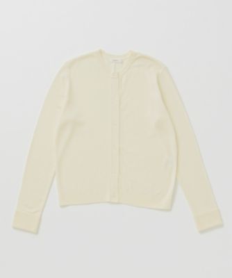 【SALE（三越）】＜LUGHA/ルーガ＞ 丸首カーディガン(1602-F-01) アイボリー 【三越・伊勢丹/公式】