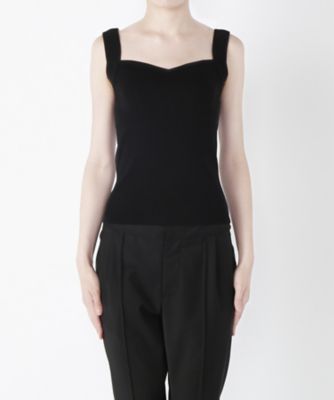 【SALE（三越）】＜LUGHA/ルーガ＞ ニットビスチェ(1701-F-04) BLACK 【三越・伊勢丹/公式】