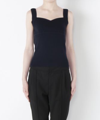 【SALE（三越）】＜LUGHA/ルーガ＞ ニットビスチェ(1701-F-04) NAVY 【三越・伊勢丹/公式】