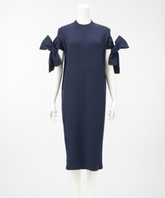 【SALE（三越）】＜AKIRA NAKA/アキラ ナカ＞ ニットワンピース(AS1756NV) ネイビーブルー 【三越・伊勢丹/公式】