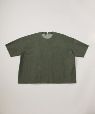 【SALE（三越）】＜JOHN LAWRENCE SULLIVAN＞ DENIM SHORT-SLEEVE TOPS(TO17-13-68) ミドリ 【三越・伊勢丹/公式】