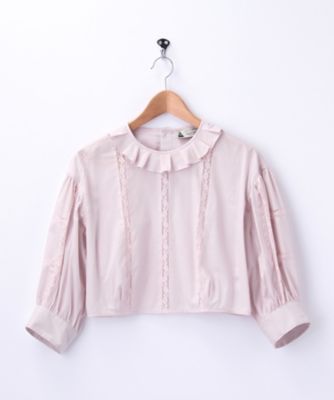 【SALE（三越）】＜ルール ロジェット/leur loggete＞ 【三越伊勢丹限定】レースクロップドブラウス(03314) ラベンダー 【三越・伊勢丹/公式】