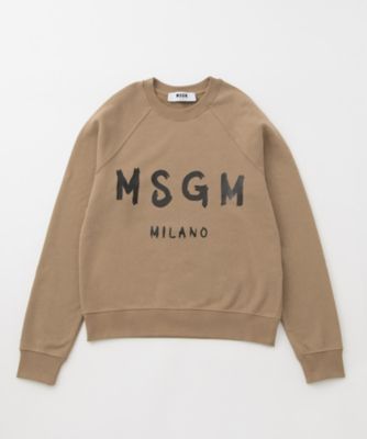 ＜エムエスジーエム/MSGM＞ ロゴスウェットプルオーバー(2341MDM89-174778) 23Camel 【三越・伊勢丹/公式】