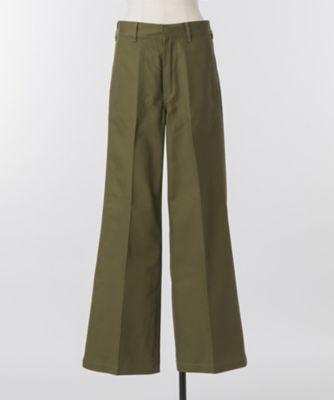 ＜ハイク/HYKE＞ WIDE-LEG BAKER PANTS(13100) 35OLIVE 【三越・伊勢丹/公式】