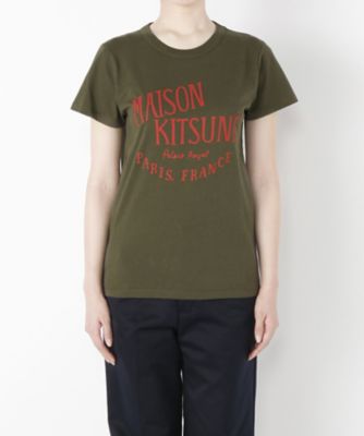 ＜メゾン キツネ/MAISON KITSUNE＞ Tシャツ(KWM1751) KHAKI 【三越・伊勢丹/公式】