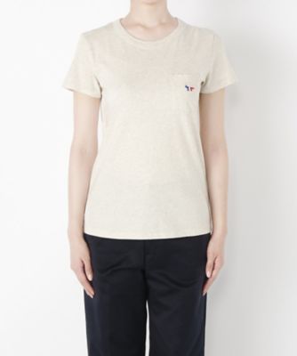 ＜メゾン キツネ/MAISON KITSUNE＞ Tシャツ(KWM1752) ECRU 【三越・伊勢丹/公式】
