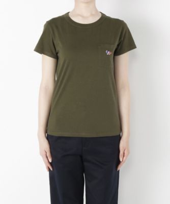 ＜メゾン キツネ/MAISON KITSUNE＞ Tシャツ(KWM1752) KHAKI 【三越・伊勢丹/公式】