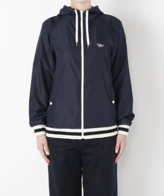 ＜メゾン キツネ/MAISON KITSUNE＞ フーデットブルゾン(KML2751) NAVY 【三越・伊勢丹/公式】