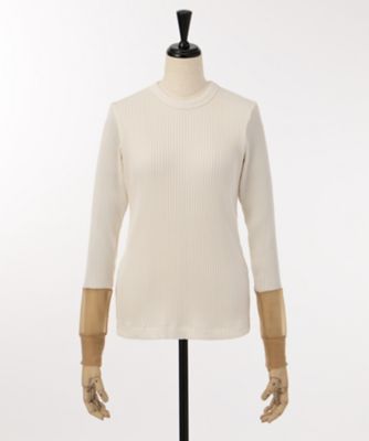 ＜TOGA＞ 【三越伊勢丹限定】リブカット アンド ソーン(TA72-JK513) ホワイト 【三越・伊勢丹/公式】