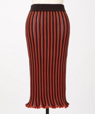 ＜AKANE UTSUNOMIYA＞ 【三越伊勢丹限定】ニットスカート(WAG-FK95-9003) brown*orange 【三越・伊勢丹/公式】