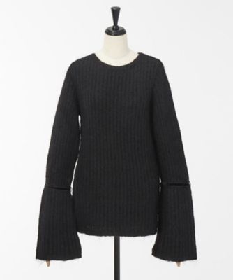 ＜Lautashi＞ knit tops(la_fw06) black 【三越・伊勢丹/公式】