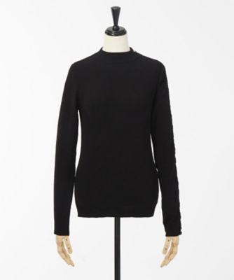 ＜Lautashi＞ button knit tops(la_fw07) black 【三越・伊勢丹/公式】