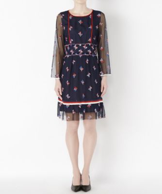 【SALE（三越）】＜アナ スイ/ANNA SUI＞ ワンピース(01-5402) ネイビーブルー 【三越・伊勢丹/公式】
