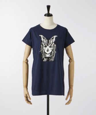 【SALE（三越）】＜アナ スイ/ANNA SUI＞ Tシャツ(27-2696) ネイビーブルー 【三越・伊勢丹/公式】