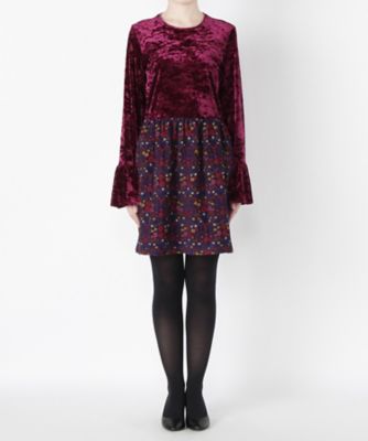 ＜アナ スイ/ANNA SUI＞ ワンピース(01-5446) パープル 【三越・伊勢丹/公式】