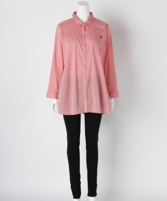【SALE（伊勢丹）】＜Beach Cafe＞ 大きいサイズ &starf;無地ブラウス(80103)(クローバープラス) ピンク(12) 【三越・伊勢丹/公式】