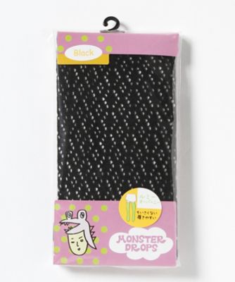 ＜モンスタードロップス/MONSTER DROPS＞ 大きいサイズ モンスターオーバーニー(14LEGー003)(クローバー/クローバープラス) ブラック 【三越・伊勢丹/公式】