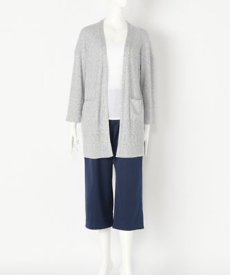 【SALE（伊勢丹）】＜Soso＞ 大きいサイズ ロングカーディガン(SOCGI03089)(クローバー) グレー(03) 【三越・伊勢丹/公式】