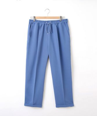【SALE（伊勢丹）】＜Pale h'（ペールアッシュ）＞ 大きいサイズ ストレッチジョーゼットジョグパンツ(PH17-SFP04)(クローバー) ブルー(12) 【三越・伊勢丹/公式】