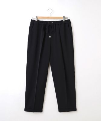 【SALE（伊勢丹）】＜Pale h'（ペールアッシュ）＞ 大きいサイズ ストレッチジョーゼットジョグパンツ(PH17-SFP04)(クローバー) ブラック(26) 【三越・伊勢丹/公式】