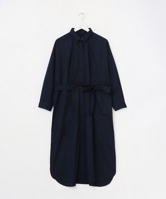 【SALE（伊勢丹）】＜Pale h'（ペールアッシュ）＞ 大きいサイズ ロングシャツワンピース(PH17-SFOP01)(クローバー) ネイビー(13) 【三越・伊勢丹/公式】