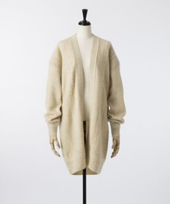 ＜mame/マメ＞ Straw Cable Knit Gown(MM17AW-KN025) ベージュ 【三越・伊勢丹/公式】